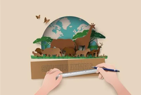 World Wildlife Day Stock Illustration