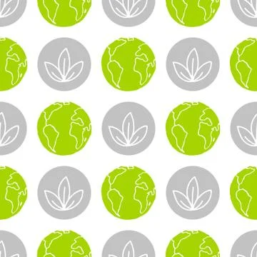 World Wildlife Day seamless pattern Stock Illustration
