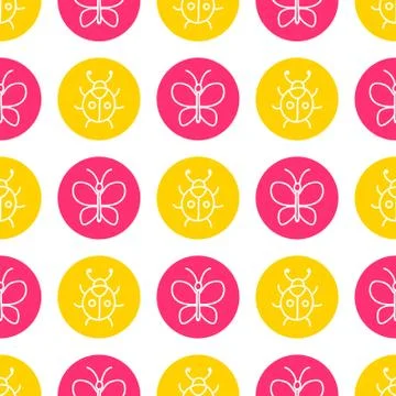 World Wildlife Day seamless pattern Stock Illustration