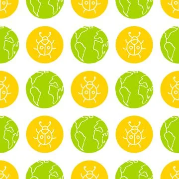World Wildlife Day seamless pattern Stock Illustration