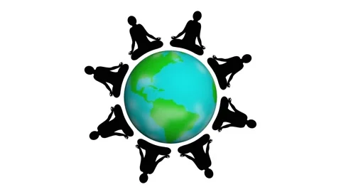 World yoga Stock Footage 194956123