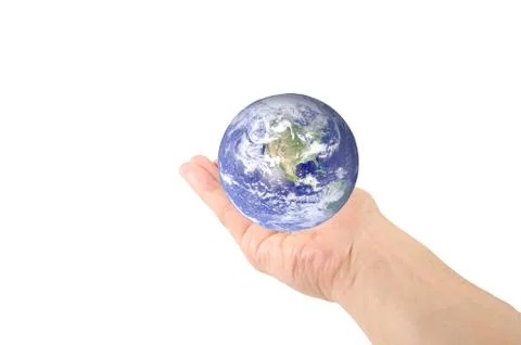 The world at your hand Stock Illustration