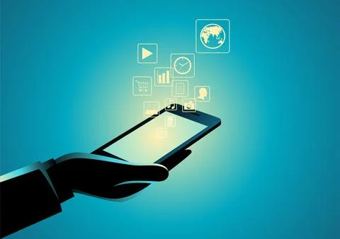 The World in Your Hand Stock Illustration