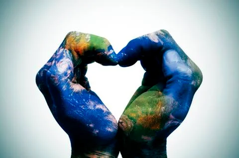 The world in your hands  Stock Photos