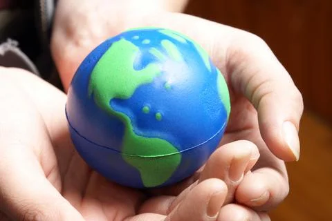 World In Your Palms Stock Photos
