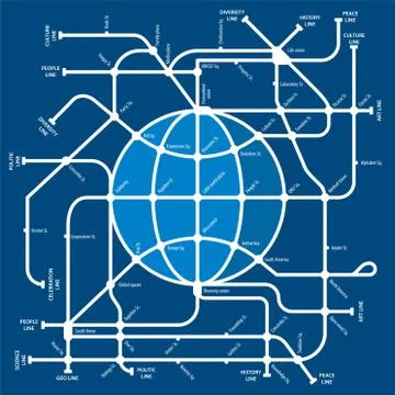 World_metro Stock Illustration