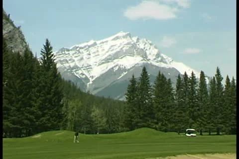 WorldClips-Banff Golf-ws Video stock 8947098