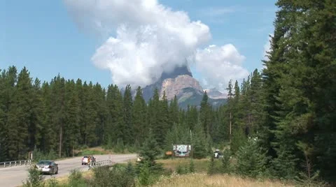 WorldClips-Banff Mountain Resort Stock Footage 8918746