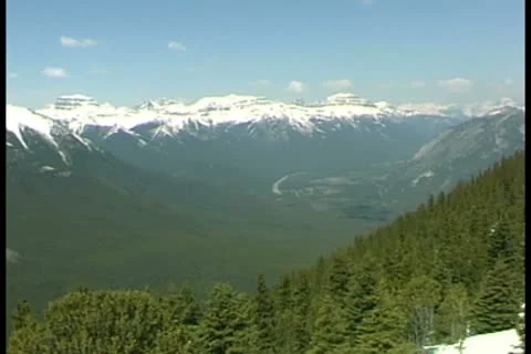 WorldClips-Banff Valley-pan-2 Stock-Footage 8947115