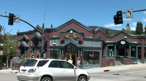 WorldClips-Breckenridge Intersection-zoom 库存影片 8922264