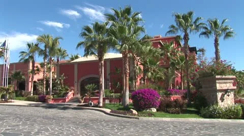 WorldClips-Cabo Resort-pan Stock Footage 8952615