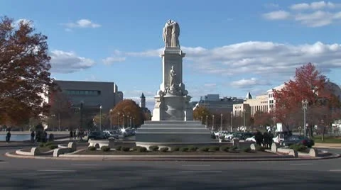 WorldClips-Capitol Roundabout Video stock 8923657
