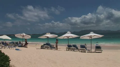 WorldClips-Cuisinart Resort Beach Stock Footage