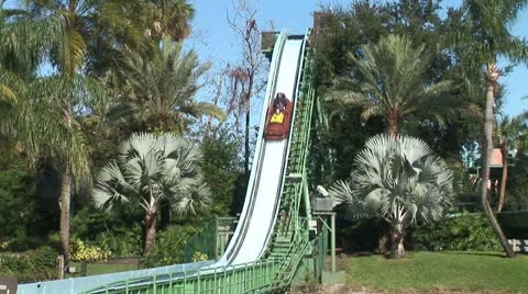 WorldClips-Flume Ride Video stock 8929078