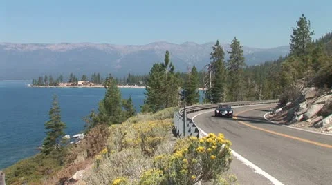 WorldClips-Lakeside Road Stockbeeldmateriaal 8924580