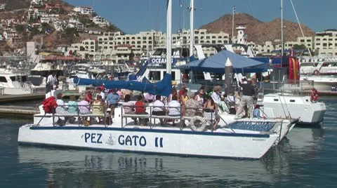 WorldClips-Mexican Catamaran-pan Vídeo Stock 8920261