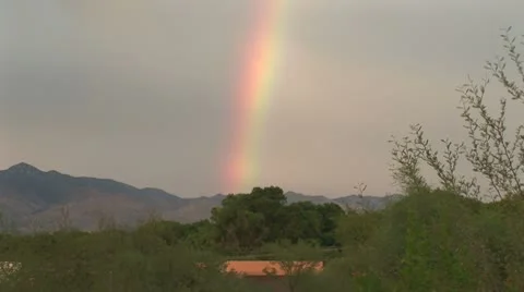 WorldClips-Rainbow over Santa Ritas Vídeos de archivo 8917591