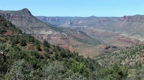 WorldClips-Salt River Canyon-ws-zoom Stock-Footage 8917666