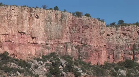 WorldClips-Salt River Cliffs-xws-zoom 库存影片 8917692