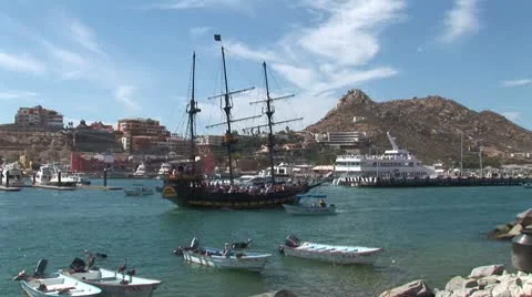 WorldClips-Tall Sailing Ship Stock-Footage 8920397