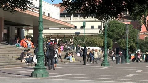 WorldClips-Venice Rail Terminus-Upper Grand Canal-pan Stock-Footage 8948413
