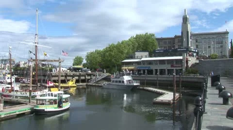 WorldClips-Victoria Inner Harbour Docks-ws Stock Footage 8949581
