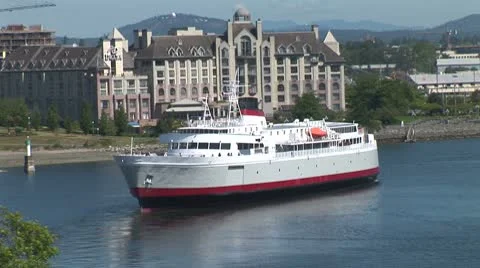 WorldClips-Victoria Large Ferry Stock Footage 8949597