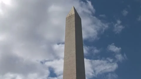 WorldClips-Washington Monument-tilts Stock Footage 8923900