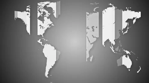 Worldmap detailed animation 11 Stock Footage 46710038