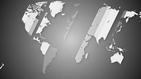 Worldmap detailed animation 12 Stock Footage 46710030