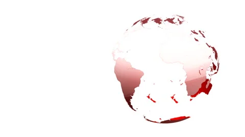 Worldmap detailed animation 34 Video stock 47098254