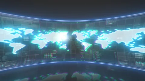 WorldMapDigital Background 4K PWorld Map Background Motion Design AnimationroRes Stock Footage 171342409