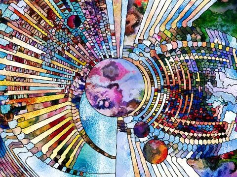 The Worlds Above Ilustración de archivo