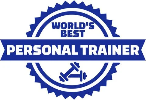 World's best personal trainer Stock Illustration