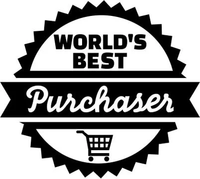World's best purchaser button Illustrazione stock