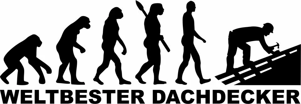 Worlds Best Roofer Evolution Stock Illustration