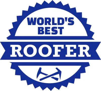 World's best Roofer Stock Illustration