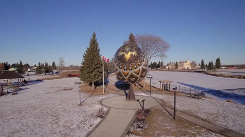 World's biggest Pysanka Stock Footage 259542110