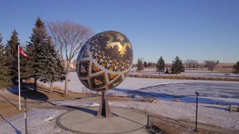 World's biggest Pysanka Stock Footage 259542126