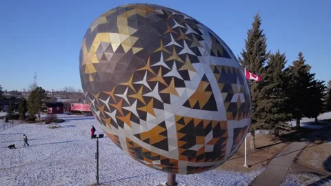 World's biggest Pysanka Stock Footage 259542205