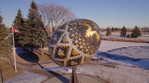 World's biggest Pysanka Stock Footage 259542209