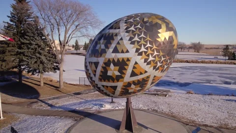 World's biggest Pysanka Stock Footage 259542241