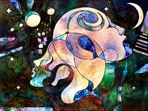 Worlds of Each Other Stockillustratie