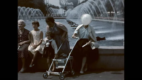World's Fair Pool of Reflections 1964 Stock Footage 221186085