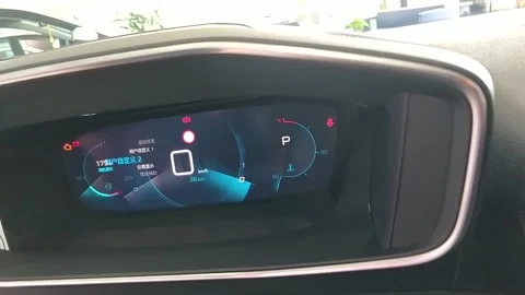 The world's first car 3D dashboard Stock Footage 157218339