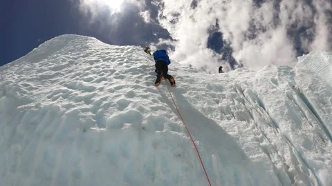 World's fourth highest peak mount Lhotse. Stock Footage 169625076