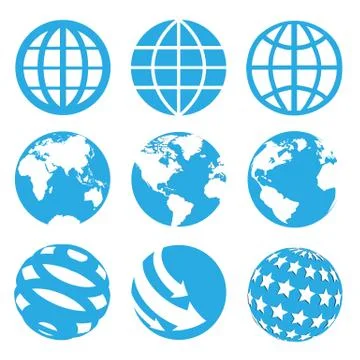 Worlds Icons Sets Illustration
