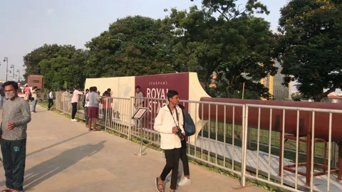 World's largest cricket bat unveiled in Hyderabad Stock Footage 163664575