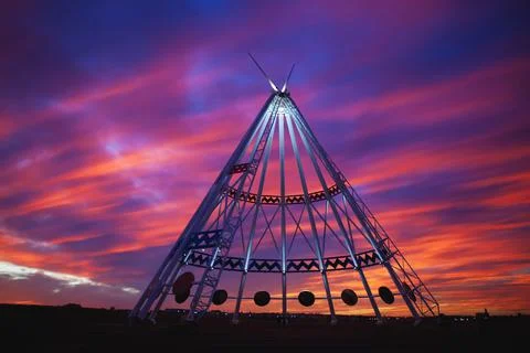 World's Largest Teepee Foto stock