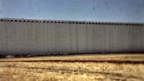 Worlds longest grain elevator a little over half a mile long Stock Footage 194501576